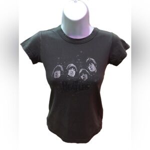 The Beatles Adult Black T-Shirt